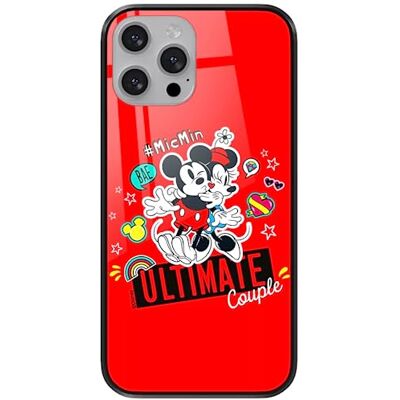 ERT GROUP mobiltelefonfodral för Apple Iphone 13 PRO MAX originalt och officiellt licensierat Disney mönster Mickey & Minnie 012 tillverkad av härdat glas, skyddsfodral ERT GROUP mobiltelefonfodral för Apple Iphone 13 PRO MAX originalt och officiellt licensierat Disney mönster Mickey & Minnie 012 tillverkad av härdat glas, skyddsfodral