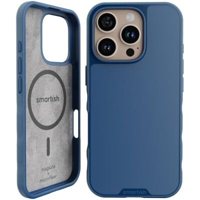 Smartish ® Magnetiskt skal för iPhone 16 Pro, kompatibelt med MagSafe, lätt + skyddande, smalt/tunt greppskydd med mikrofiberfoder – Blues on The Green Smartish ® Magnetiskt skal för iPhone 16 Pro, kompatibelt med MagSafe, lätt + skyddande, smalt/tunt greppskydd med mikrofiberfoder – Blues on The Green