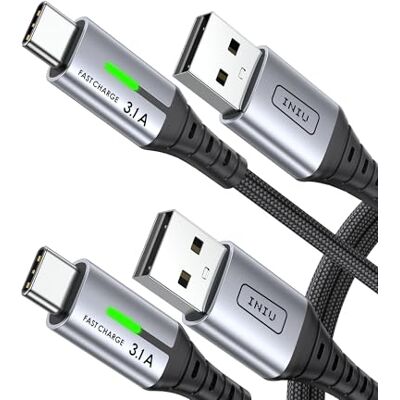 INIU Cavo USB A a USB C, QC 3.1A Cavo USB typ C Ricarica Rapida nylon Nylon USB-C laddkabel lång, mobiltelefon laddningskabel för iPhone 17 16 Pro Samsung Galaxy S26 S25 Note 10 Google Pixel 7 INIU Cavo USB A a USB C, QC 3.1A Cavo USB typ C Ricarica Rapida nylon Nylon USB-C laddkabel lång, mobiltelefon laddningskabel för iPhone 17 16 Pro Samsung Galaxy S26 S25 Note 10 Google Pixel 7