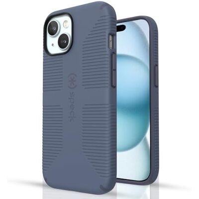 Speck MagSafe-fodral till iPhone 15 Pro Max: Fall- och kameraskydd, mjukt och säkert grepp, kompatibel med trådlös laddning, passar alla 6,7-tumsmodeller inklusive iPhone 14 och 13 Plus – blå (Grip Speck MagSafe-fodral till iPhone 15 Pro Max: Fall- och kameraskydd, mjukt och säkert grepp, kompatibel med trådlös laddning, passar alla 6,7-tumsmodeller inklusive iPhone 14 och 13 Plus – blå (Grip