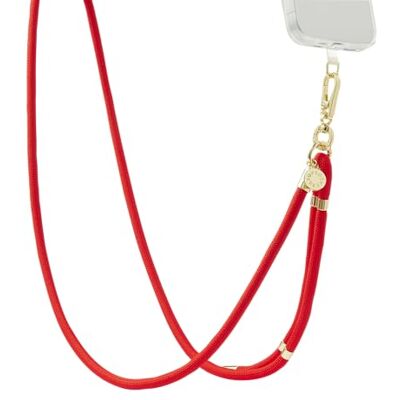 PopSockets telefonsnodd, telefonhållare, Crossbody telefonrem Paracord Rosso PopSockets telefonsnodd, telefonhållare, Crossbody telefonrem Paracord Rosso