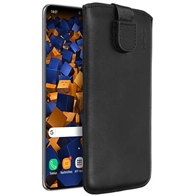 mumbi Äkta läderfodral kompatibelt med Samsung Galaxy S20+ svart mumbi Äkta läderfodral kompatibelt med Samsung Galaxy S20+ svart