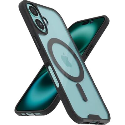 Smartish Gripmunk ® Magnetiskt skal för iPhone 16, kompatibelt med MagSafe, lätt + skyddande, smalt/tunt greppskydd med mikrofiberfoder – Clearly Black Smartish Gripmunk ® Magnetiskt skal för iPhone 16, kompatibelt med MagSafe, lätt + skyddande, smalt/tunt greppskydd med mikrofiberfoder – Clearly Black