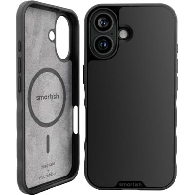 Smartish ® iPhone 16 MagSafe fodral – Gripmunk magnetiskt smalt fodral, lätt + skyddande, tunt greppfodral med mikrofiberfoder för Apple iPhone 16 – Black Tie Affair Tunn, skyddande, greppig textur med mikrofiberfodrad interiör, dropptestad från 6 fot, Smartish ® iPhone 16 MagSafe fodral – Gripmunk magnetiskt smalt fodral, lätt + skyddande, tunt greppfodral med mikrofiberfoder för Apple iPhone 16 – Black Tie Affair Tunn, skyddande, greppig textur med mikrofiberfodrad interiör, dropptestad från 6 fot,