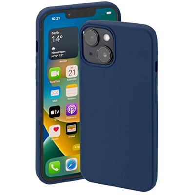 Hama Fodral för Apple iPhone 14 Plus (mobiltelefonfodral skyddar mot stötar, repor och smuts, skyddsfodral möjliggör induktiv laddning, silkeslent matt fodral av TPU med mjukt innerfoder) mörkblå Hama Fodral för Apple iPhone 14 Plus (mobiltelefonfodral skyddar mot stötar, repor och smuts, skyddsfodral möjliggör induktiv laddning, silkeslent matt fodral av TPU med mjukt innerfoder) mörkblå