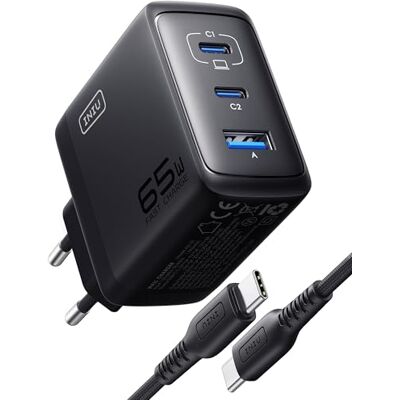 INIU 65W USB C-Laddare, 3 Portar Multipel Strömförsörjning med USB-C-Kabel, PD 3.0 Snabbladdningskontakt, Typ C-adapter kompatibel med iPhone 16 15 Pro Max, iPad Air, Samsung Galaxy S24 S23 Ultra etc. INIU 65W USB C-Laddare, 3 Portar Multipel Strömförsörjning med USB-C-Kabel, PD 3.0 Snabbladdningskontakt, Typ C-adapter kompatibel med iPhone 16 15 Pro Max, iPad Air, Samsung Galaxy S24 S23 Ultra etc.