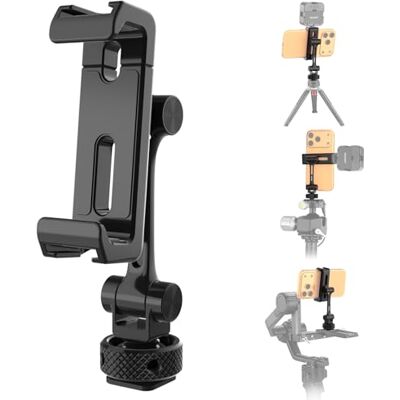 NEEWER Mobiltelefonhållare, universell mobiltelefonhållare stativ med kall sko, 1/4 tum tråd, 360° rotation, 180° lutning, 3-axlad stativadapter kompatibel med iPhone Android Samsung kamerabur topp NEEWER Mobiltelefonhållare, universell mobiltelefonhållare stativ med kall sko, 1/4 tum tråd, 360° rotation, 180° lutning, 3-axlad stativadapter kompatibel med iPhone Android Samsung kamerabur topp