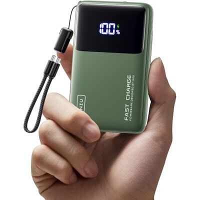 INIU Externt batteri, mini 1 0 000 mAh, 45 W, snabbladdning, powerbank med avtagbar USB C-kabel, väsentliga för resor, licensierat på flygplan, bärbart batteri för iPhone 17 16, Samsung S25 Xiaomi INIU Externt batteri, mini 1 0 000 mAh, 45 W, snabbladdning, powerbank med avtagbar USB C-kabel, väsentliga för resor, licensierat på flygplan, bärbart batteri för iPhone 17 16, Samsung S25 Xiaomi