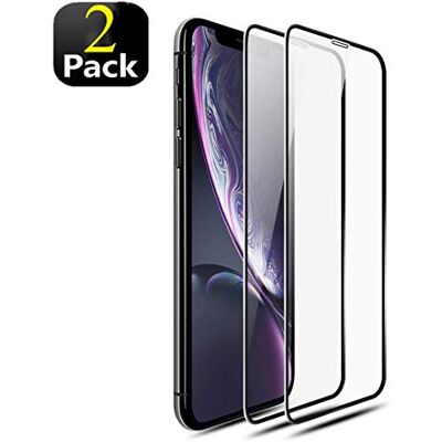 Phonis Härdat glas för iPhone XS Max (paket med 2) 3D full täckning 9H hårdhet, anti-repor, anti-bubbling, vänlig, perfekt skärmskydd för iPhone XS Max – svart Phonis Härdat glas för iPhone XS Max (paket med 2) 3D full täckning 9H hårdhet, anti-repor, anti-bubbling, vänlig, perfekt skärmskydd för iPhone XS Max – svart