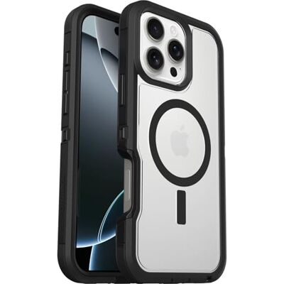 OtterBox Defender XT MagSafe Skal för iPhone 16 Pro Max, Klar/Svart Extra stöttåligt, fallsäkert, skyddande skal, testad till militärstandard x7, Utan retailförpackning OtterBox Defender XT MagSafe Skal för iPhone 16 Pro Max, Klar/Svart Extra stöttåligt, fallsäkert, skyddande skal, testad till militärstandard x7, Utan retailförpackning