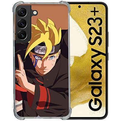 Cokitec Förstärkt fodral i härdat glas för Samsung Galaxy S23 Plus Manga Boruto Sign Cokitec Förstärkt fodral i härdat glas för Samsung Galaxy S23 Plus Manga Boruto Sign