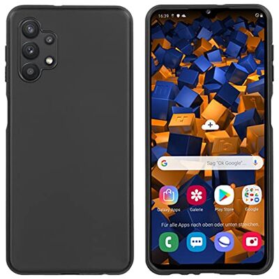 mumbi Fodral kompatibelt med Samsung Galaxy A32/M32 5G skal mobiltelefonskal skyddsskal, svart mumbi Fodral kompatibelt med Samsung Galaxy A32/M32 5G skal mobiltelefonskal skyddsskal, svart