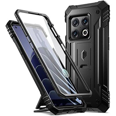 Poetic Revolution fodral kompatibelt med OnePlus 10 Pro 5G, inbyggt skärmskydd fungerar med fingeravtrycks-ID, heltäckande robust stötsäkert skyddande fodral med kickstand, svart Poetic Revolution fodral kompatibelt med OnePlus 10 Pro 5G, inbyggt skärmskydd fungerar med fingeravtrycks-ID, heltäckande robust stötsäkert skyddande fodral med kickstand, svart