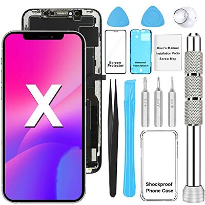 Seafree för iPhone X LCD-skärm ersättning 3D pekskärm Digitizer reservdelar + reparationsverktyg skärmskydd TPU fodral 5,8 tum Seafree för iPhone X LCD-skärm ersättning 3D pekskärm Digitizer reservdelar + reparationsverktyg skärmskydd TPU fodral 5,8 tum