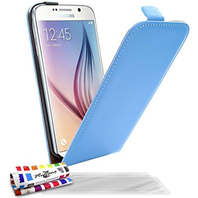 Samsung - Galaxy S6 - Blå - 3 skärmskydd - Foliofodral Samsung - Galaxy S6 - Blå - 3 skärmskydd - Foliofodral
