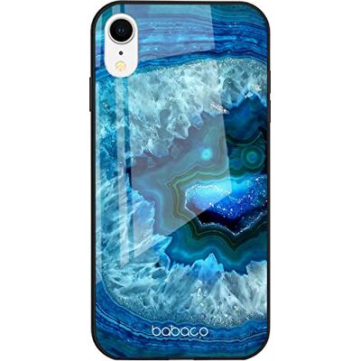Babaco Original och officiellt licensierat Marble glasfodral för iPhone XR, av härdat glas, perfekt anpassad till formen på smartphonen, skyddsfodral Babaco Original och officiellt licensierat Marble glasfodral för iPhone XR, av härdat glas, perfekt anpassad till formen på smartphonen, skyddsfodral