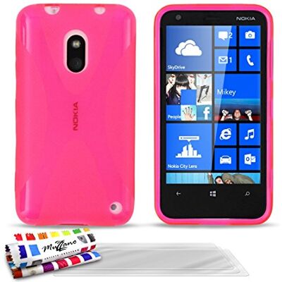 MUZZANO Original Le X premium flexibelt skal skal skal med 3 ultraklart skärmskydd för Nokia Lumia 620 – rosa MUZZANO Original Le X premium flexibelt skal skal skal med 3 ultraklart skärmskydd för Nokia Lumia 620 – rosa