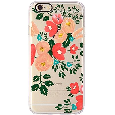 iPhone 6 Plus fodral, iPhone 6S Plus, OFFLY transparent mjukt silikon TPU-skyddsfodral, svart hålkamera, sött och fint mönster för Apple iPhone 6 Plus/6S Plus Ter Flower Theme iPhone 6 Plus fodral, iPhone 6S Plus, OFFLY transparent mjukt silikon TPU-skyddsfodral, svart hålkamera, sött och fint mönster för Apple iPhone 6 Plus/6S Plus Ter Flower Theme