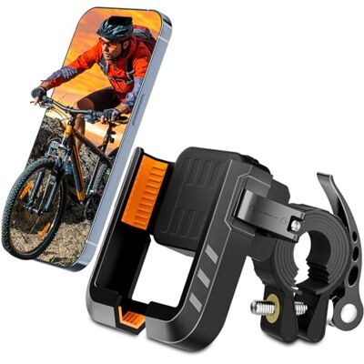 Zivacate Telefonhållare för Cykel, 360° Roterbar Avtagbar Motorcykel Mobiltelefon Hållare, Kompatibel med iPhone 13 15 14 Pro Max Plus, Samsung (Max), Mobiltelefon från 4,7'' till 7,2'' Zivacate Telefonhållare för Cykel, 360° Roterbar Avtagbar Motorcykel Mobiltelefon Hållare, Kompatibel med iPhone 13 15 14 Pro Max Plus, Samsung (Max), Mobiltelefon från 4,7'' till 7,2''