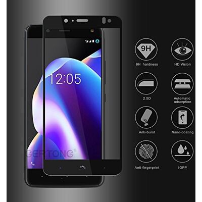 LASTIOFFER Premium Full Cover Skärmskydd (hela skärmen) för Bq Aquaris VS Plus/BQ Aquaris V Plus Glas Härdat Kristall Ultra Strike Resistent och Randig 9H 3D 0,33 mm (Svart) LASTIOFFER Premium Full Cover Skärmskydd (hela skärmen) för Bq Aquaris VS Plus/BQ Aquaris V Plus Glas Härdat Kristall Ultra Strike Resistent och Randig 9H 3D 0,33 mm (Svart)