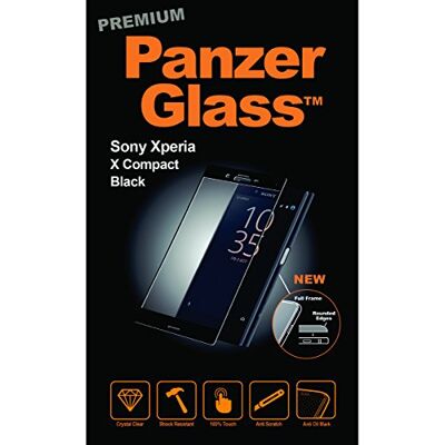PanzerGlass kompakt premiumskärmskydd för Xperia X – svart PanzerGlass kompakt premiumskärmskydd för Xperia X – svart