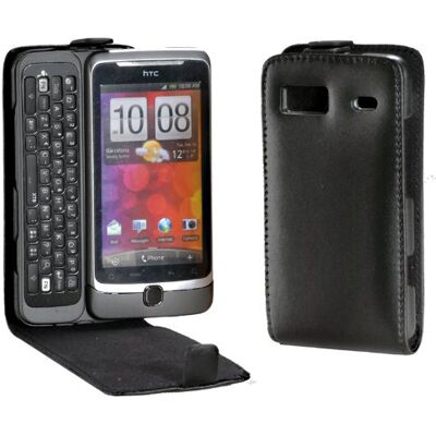 MaryCom Premium kvalitet läder mobilväska svart för HTC Desire Z smartphone gratis skärmskydd/LTS DZ MaryCom Premium kvalitet läder mobilväska svart för HTC Desire Z smartphone gratis skärmskydd/LTS DZ