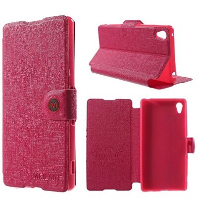 Puig LD A000330 fodral skyddsfodral med vikbart lock för Sony Xperia Z4, rosa Puig LD A000330 fodral skyddsfodral med vikbart lock för Sony Xperia Z4, rosa