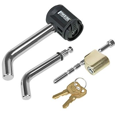 Reese 7075130 Class I-IV Dual Bent Pin Receiver Trailer Hitch and Coupler Combo Lock Set, Fits 1-1/4 Inch & 2 Inch Square Receivers, 1/2 Inch & 5/8 Inch Pin Diameter Reese 7075130 Class I-IV Dual Bent Pin Receiver Trailer Hitch and Coupler Combo Lock Set, Fits 1-1/4 Inch & 2 Inch Square Receivers, 1/2 Inch & 5/8 Inch Pin Diameter
