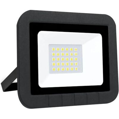 Brightium 20 W platt svart LED-projektor, varmt ljus, perfekt för miljöer och presentationer. Brightium 20 W platt svart LED-projektor, varmt ljus, perfekt för miljöer och presentationer.