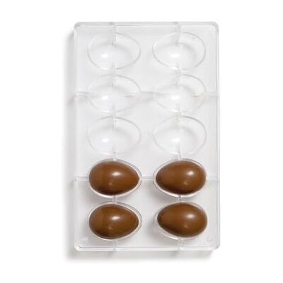 Decora 0050050 Egg Polycarbonate Mold 30 G 10 Cavities 60 X 42 Mm Decora 0050050 Egg Polycarbonate Mold 30 G 10 Cavities 60 X 42 Mm