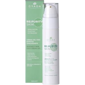 GYADA COSMETICS , Re:Purityskin Gel-ansiktskräm, mattande effekt, lätt fuktgivande vätska, för fet, orena, blandade, akneik, sminkbas, med hyaluronsyra, 50 ml GYADA COSMETICS , Re:Purityskin Gel-ansiktskräm, mattande effekt, lätt fuktgivande vätska, för fet, orena, blandade, akneik, sminkbas, med hyaluronsyra, 50 ml