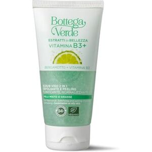 Bottega Verde Vitamina B3+ Ansiktsscrub - 2-i-1 peeling & exfoliant 75ml Bottega Verde Vitamina B3+ Ansiktsscrub - 2-i-1 peeling & exfoliant 75ml