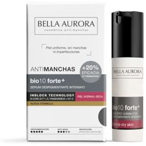 BELLA AURORA BIO10 FORTE+ Torr hud-depigmenteringsserum Tar bort mörka fläckar och fuktgivande B-CORE 221TM och tranexamsyra UVA, UVB, IR och blått ljus 30 ml BELLA AURORA BIO10 FORTE+ Torr hud-depigmenteringsserum Tar bort mörka fläckar och fuktgivande B-CORE 221TM och tranexamsyra UVA, UVB, IR och blått ljus 30 ml