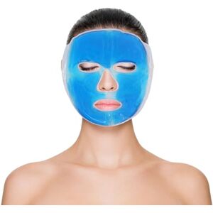 Sun & Sia Återanvändbar varm eller kall gel ansiktsmask avslappningsmask varm eller kall terapi ficka komprimerar mot migrän, avslappnande effekt, främjar blodcirkulationen sol och si Sun & Sia Återanvändbar varm eller kall gel ansiktsmask avslappningsmask varm eller kall terapi ficka komprimerar mot migrän, avslappnande effekt, främjar blodcirkulationen sol och si