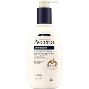 Aveeno Skin Relief fuktgivande kroppslotion (300 ml), parfymfri kroppslotion för mycket torr hud, naturlig hudvård med lugnande havre & sheasmör, vegan* Aveeno Skin Relief fuktgivande kroppslotion (300 ml), parfymfri kroppslotion för mycket torr hud, naturlig hudvård med lugnande havre & sheasmör, vegan*