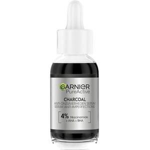 Garnier PureActive AHA + BHA kol mot föroreningar serum – med kol – 30 ml Garnier PureActive AHA + BHA kol mot föroreningar serum – med kol – 30 ml