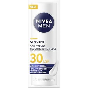 Beiersdorf NIVEA MEN Sensitive skyddande fuktkräm SPF 30, intensiv ansiktsvård för män med vitamin PRO-komplex och antioxidanter, lätt ansiktskräm med solskydd (50 ml) Beiersdorf NIVEA MEN Sensitive skyddande fuktkräm SPF 30, intensiv ansiktsvård för män med vitamin PRO-komplex och antioxidanter, lätt ansiktskräm med solskydd (50 ml)