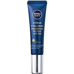 NIVEA MEN Anti-Aging ögonvård (1 x 15 ml), fuktgivande ögonvård med hyaluronsyra, anti-rynkor och rynkor för män NIVEA MEN Anti-Aging ögonvård (1 x 15 ml), fuktgivande ögonvård med hyaluronsyra, anti-rynkor och rynkor för män