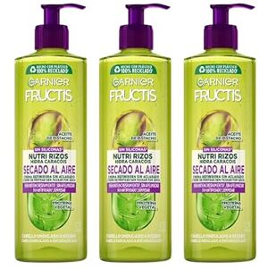 Garnier Fructis Orensad Cream Nutri Luftar Lufttorkat lockar, för lockigt eller vågigt hår, med fruktpektin och pistascholja, ger näring och definierar dina lockar utan torkning, 3 x 400 ml Garnier Fructis Orensad Cream Nutri Luftar Lufttorkat lockar, för lockigt eller vågigt hår, med fruktpektin och pistascholja, ger näring och definierar dina lockar utan torkning, 3 x 400 ml