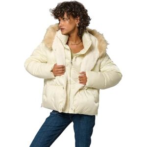 KAPORAL , Damjacka, normal passform, långärmad, ståkrage, Shime-modell, off-white färg, storlek M, Off white, M KAPORAL , Damjacka, normal passform, långärmad, ståkrage, Shime-modell, off-white färg, storlek M, Off white, M