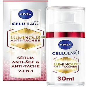 NIVEA Cellular Luminous 630® Anti-aging & Anti-Spots Serum (1 x 30 ml), ansiktsserum med utjämnande kraft, anti-aging vård för mogen hud NIVEA Cellular Luminous 630® Anti-aging & Anti-Spots Serum (1 x 30 ml), ansiktsserum med utjämnande kraft, anti-aging vård för mogen hud