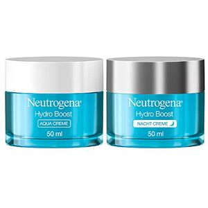 Neutrogena Hydro Boost dag och natt ansiktsvård set med vattenkräm och nattkräm, fuktgivande dagvård och nattvård med hyaluronsyra, blå, 50 ml (2-pack) Neutrogena Hydro Boost dag och natt ansiktsvård set med vattenkräm och nattkräm, fuktgivande dagvård och nattvård med hyaluronsyra, blå, 50 ml (2-pack)