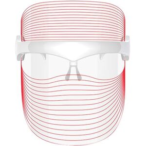 Jocca Ansiktsmask med LED-ljus 7 färger, föryngring och hudvård, anti-åldrande, USB-uppladdningsbar, 30 ljuslinjer, transparent Jocca Ansiktsmask med LED-ljus 7 färger, föryngring och hudvård, anti-åldrande, USB-uppladdningsbar, 30 ljuslinjer, transparent