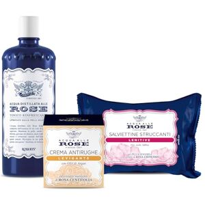 Acqua alle Rose , Utjämande ansiktsrutinkit, rynkverkan för normal hud, innehåller uppfriskande tonic, utjämnande rynkkräm och lugnande borttagande våtservetter Amazon Exklusiv Acqua alle Rose , Utjämande ansiktsrutinkit, rynkverkan för normal hud, innehåller uppfriskande tonic, utjämnande rynkkräm och lugnande borttagande våtservetter Amazon Exklusiv