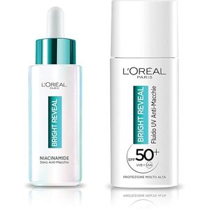 L'Oreal Paris L'Oréal Paris Fläckresistent rutinsats, med fläck- och UV-serum med SPF 50+, enhetlig och skyddad hud, berikad med niacinamid och amino-sulfonsyra, Bright Reveal, 1 x 30 ml & 1 x 50 ml L'Oreal Paris L'Oréal Paris Fläckresistent rutinsats, med fläck- och UV-serum med SPF 50+, enhetlig och skyddad hud, berikad med niacinamid och amino-sulfonsyra, Bright Reveal, 1 x 30 ml & 1 x 50 ml