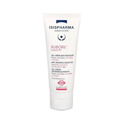 IsisPharma RUBORIL Expert M – lugnande anti-rodnad gel – ansiktskräm 40 ml – med mimosa, jojoba och solrosvax – oparfymerad – rodnadslösningar för blandad och känslig hud – tillverkad i Frankrike IsisPharma RUBORIL Expert M – lugnande anti-rodnad gel – ansiktskräm 40 ml – med mimosa, jojoba och solrosvax – oparfymerad – rodnadslösningar för blandad och känslig hud – tillverkad i Frankrike
