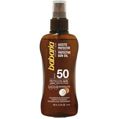 Babaria Aceite Protector Solar Coco F-50 100 Ml Hälsa Och Personlig Vård Babaria Aceite Protector Solar Coco F-50 100 Ml Hälsa Och Personlig Vård