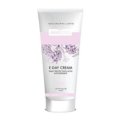 AMADERM E-DAY Återfuktande dagskräm 75ml MADE IN ITALY Anti-rynk antioxidant ansiktskräm för kvinnor med SPF, vitamin E och antioxidanter AMADERM E-DAY Återfuktande dagskräm 75ml MADE IN ITALY Anti-rynk antioxidant ansiktskräm för kvinnor med SPF, vitamin E och antioxidanter