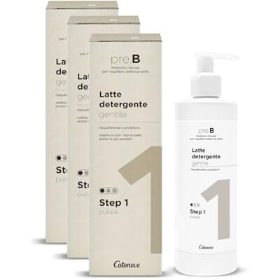 COTONEVE Mild rengöringsmjölk (280 ml) – pre-B-linje 99,9% ingredienser av naturligt ursprung – balanserande verkan, antioxidation, hudvård för känslig hud (3-pack flaskor) COTONEVE Mild rengöringsmjölk (280 ml) – pre-B-linje 99,9% ingredienser av naturligt ursprung – balanserande verkan, antioxidation, hudvård för känslig hud (3-pack flaskor)