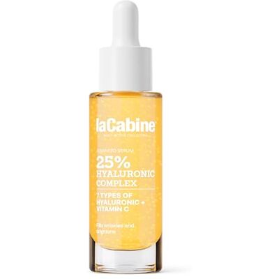 La Cabine laCabine Advanced 25% Hyaluronic Complex Serum – fuktgivande och rynkfyllande serum med 7 typer av hyaluronsyra och C-vitamin Kliniskt testade resultat La Cabine laCabine Advanced 25% Hyaluronic Complex Serum – fuktgivande och rynkfyllande serum med 7 typer av hyaluronsyra och C-vitamin Kliniskt testade resultat